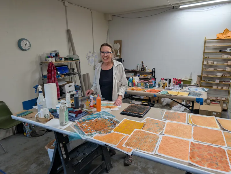 Built-out ArtLab studio with custom workbench and storage
