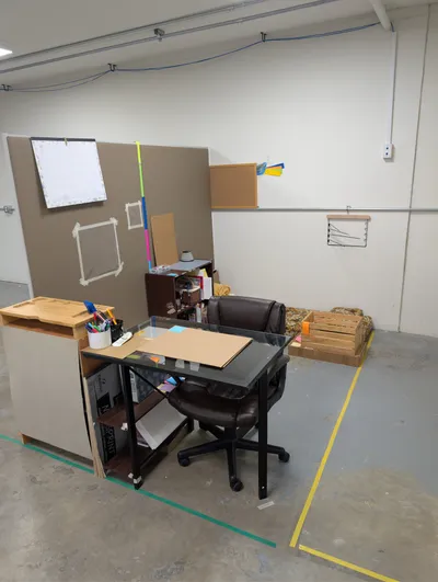 Finished ArtLab studio space ready for creative work